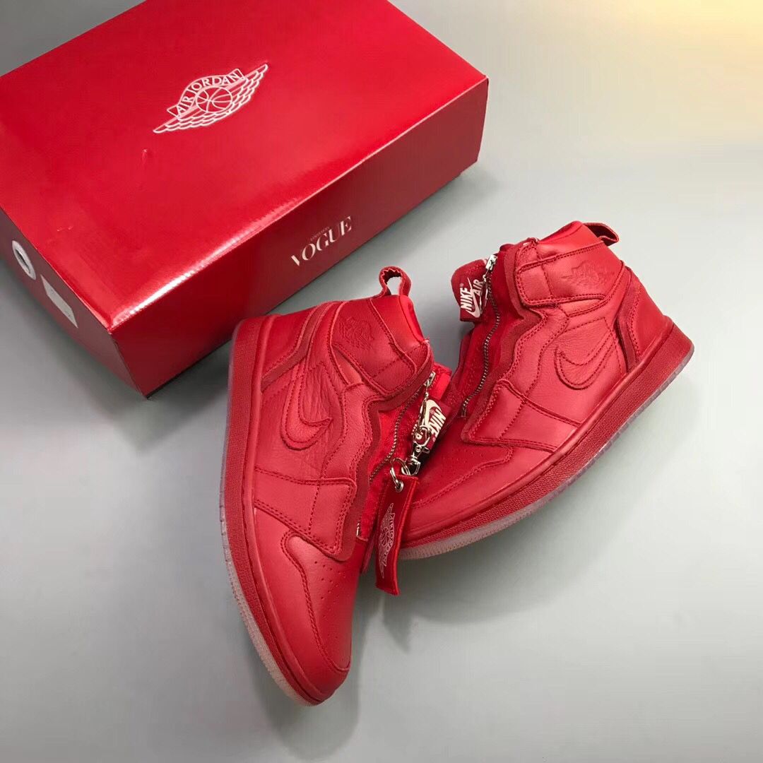 Air Jordan 1 Zip AWOK All Red Shoes